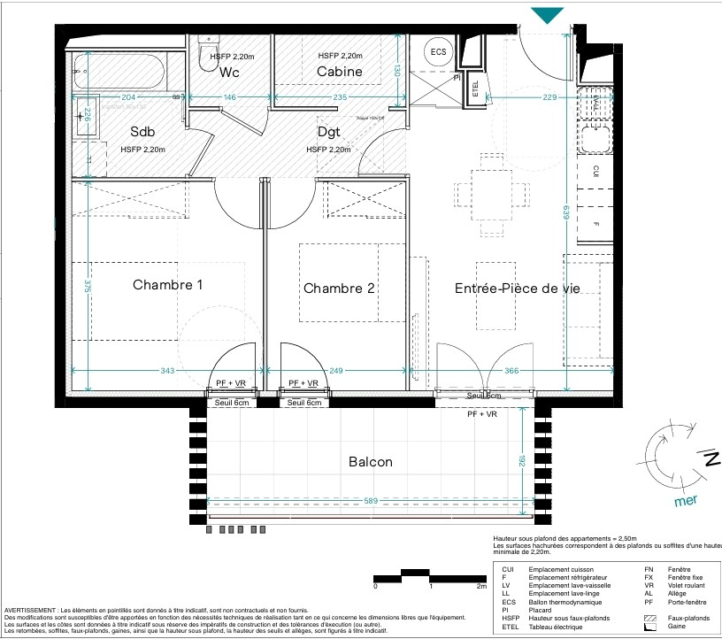 Photo NEUF-T3 CABINE-VUE MER - LE BARCARES image 1/5