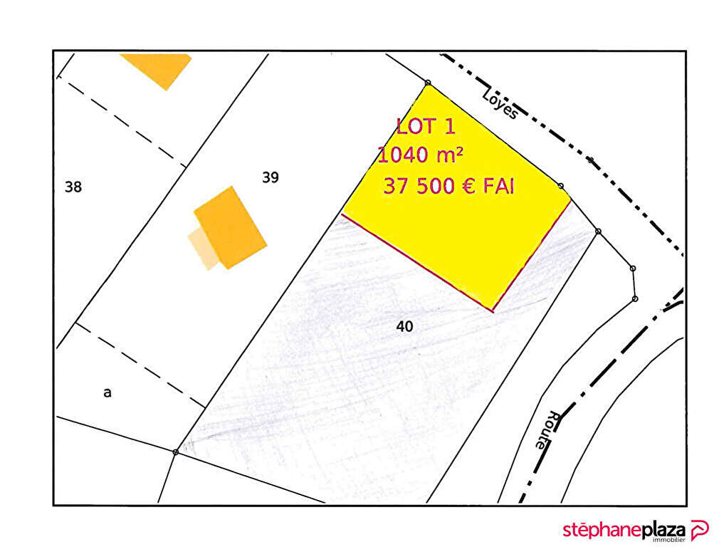 Photo Terrain à bâtir - Sermentizon lot 1 1040 m2 image 2/6
