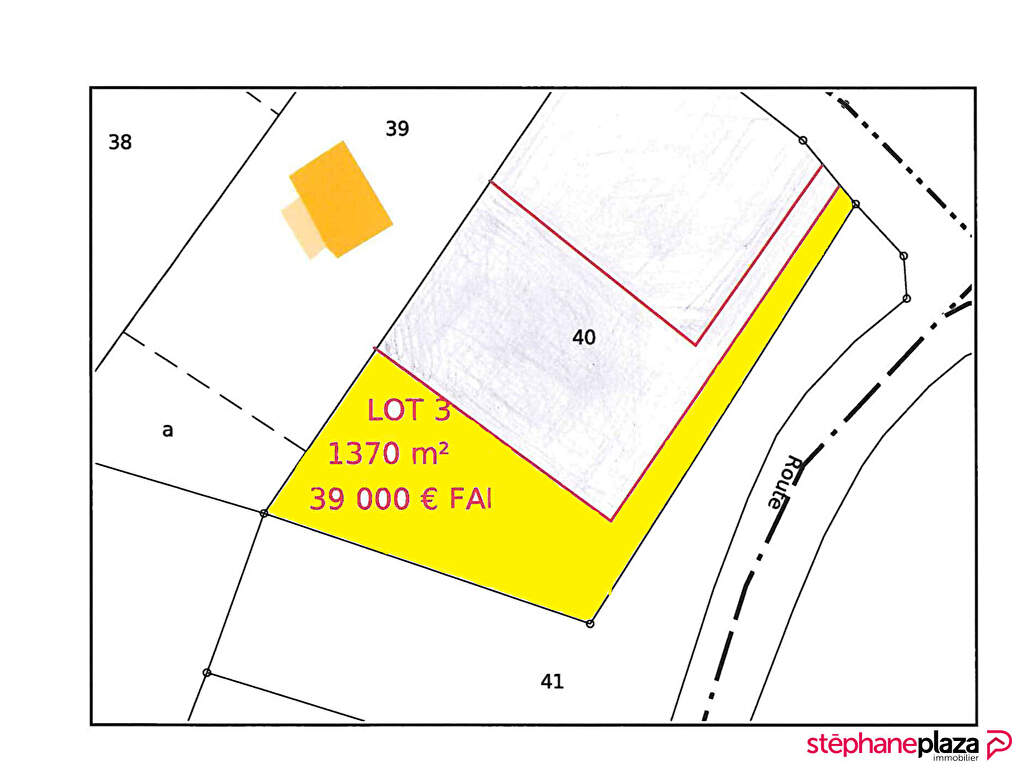 Photo Terrain à bâtir - Sermentizon lot 3 1370 m2 image 2/6