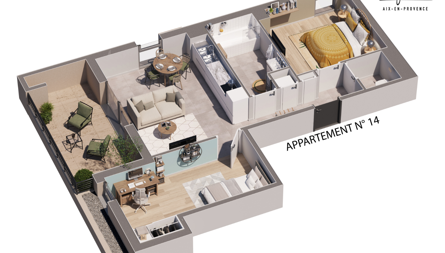 Photo T3 DANS RESIDENCE HAUT DE GAMME PROCHE CENTRE HISTORIQUE image 2/2