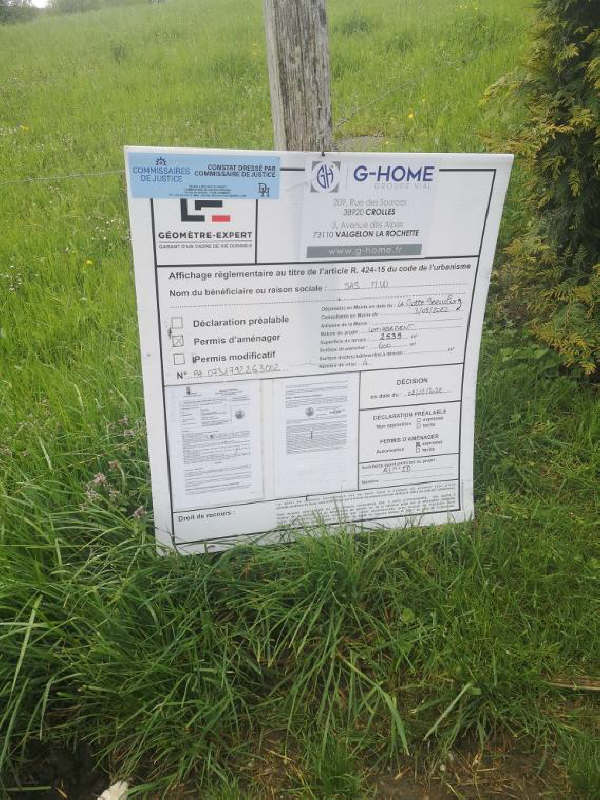 terrain LA MOTTE SERVOLEX - 548 m2