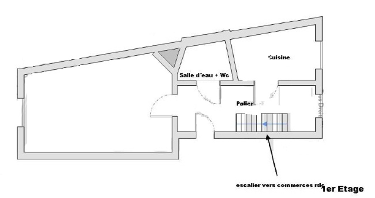 Photo Local +Appartement  vendus vide image 6/6