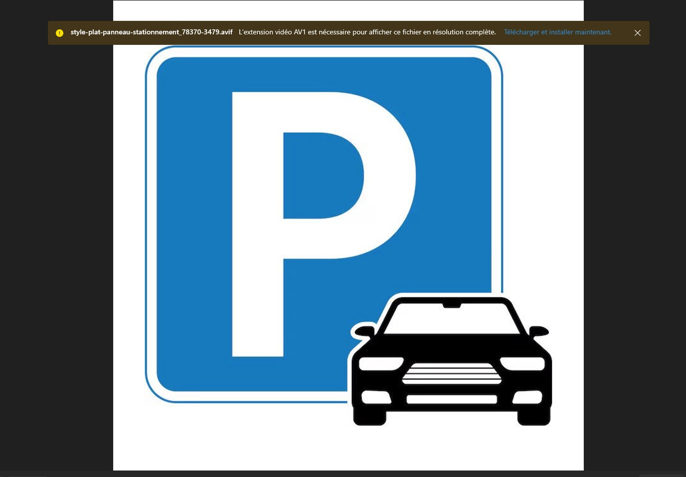 Parking/marquage au sol:  villa Franca Paris 15ème