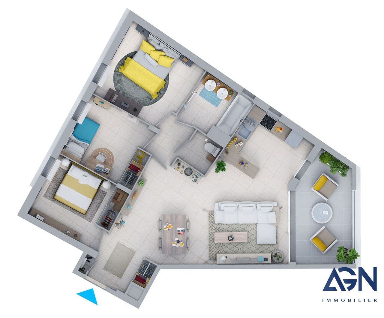 Photo Résidence neuve à Avignon (84)  de 7 appartements de 2 à 4 pièces et à partir de 189 500 image 4/6