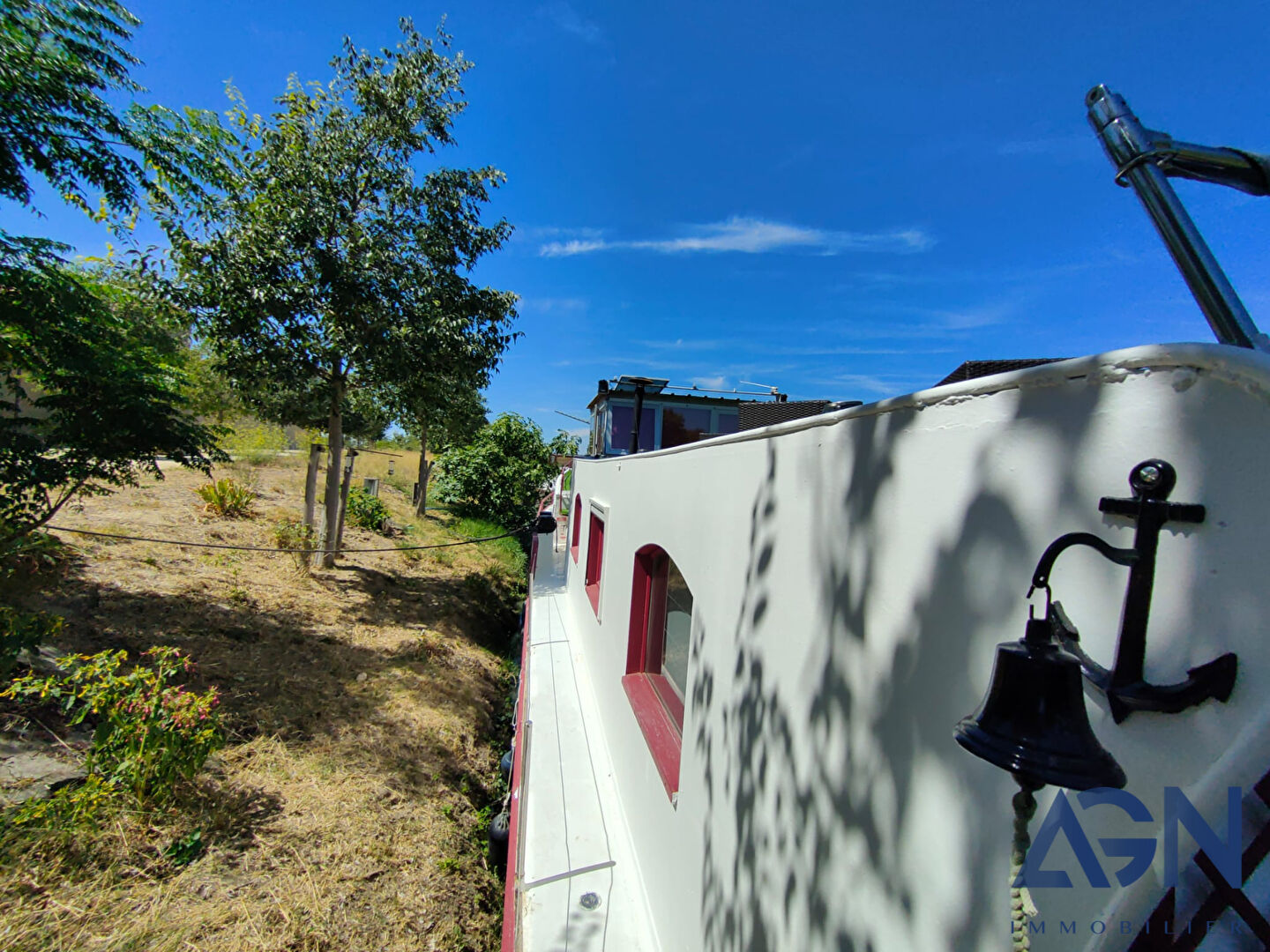 Photo A VENDRE à Colombiers, Peniche Hollandaise 28m de long sur Canal du Midi image 4/6