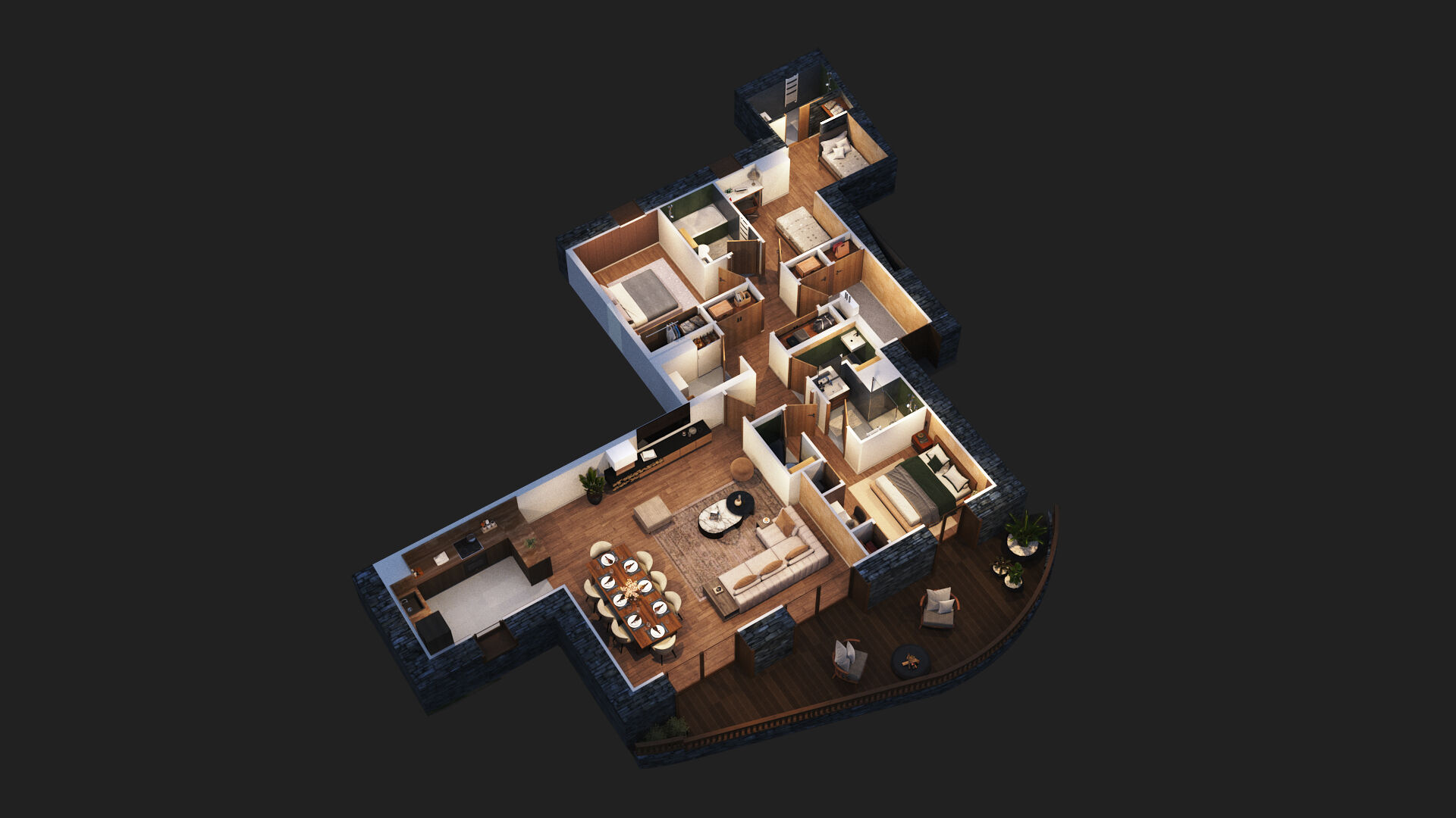 Photo Appartement neuf type 4 pièces de 113m² (3 chambres) LE BETTEX VALLEE DES BELLEVILLE image 2/4