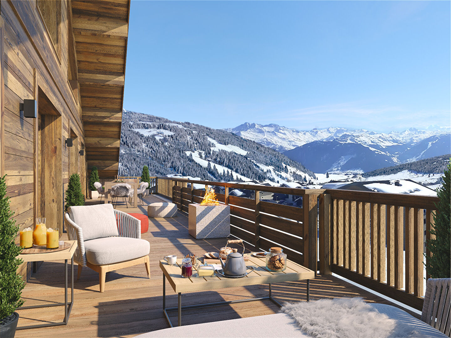 Photo Appartement neuf type 3 pièces + Cabine (3 chambres) LES SAISIES image 2/4