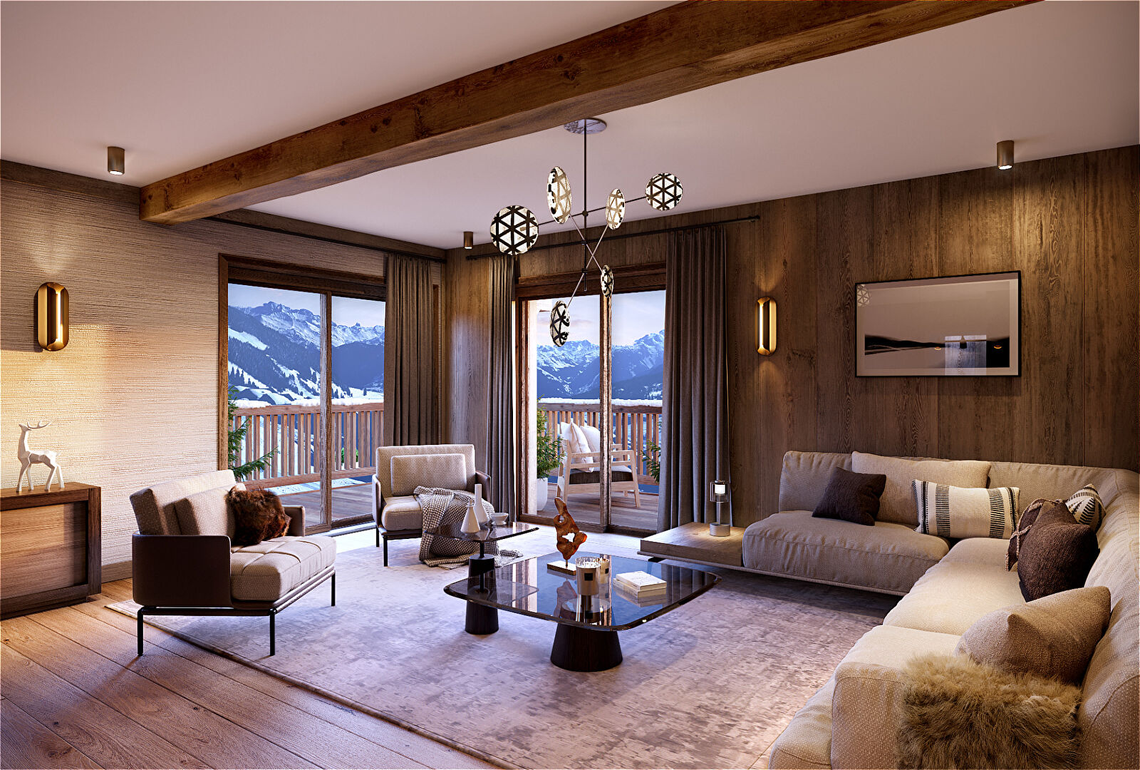 Photo Appartement neuf type 3 pièces + Cabine (3 chambres) LES SAISIES image 3/4