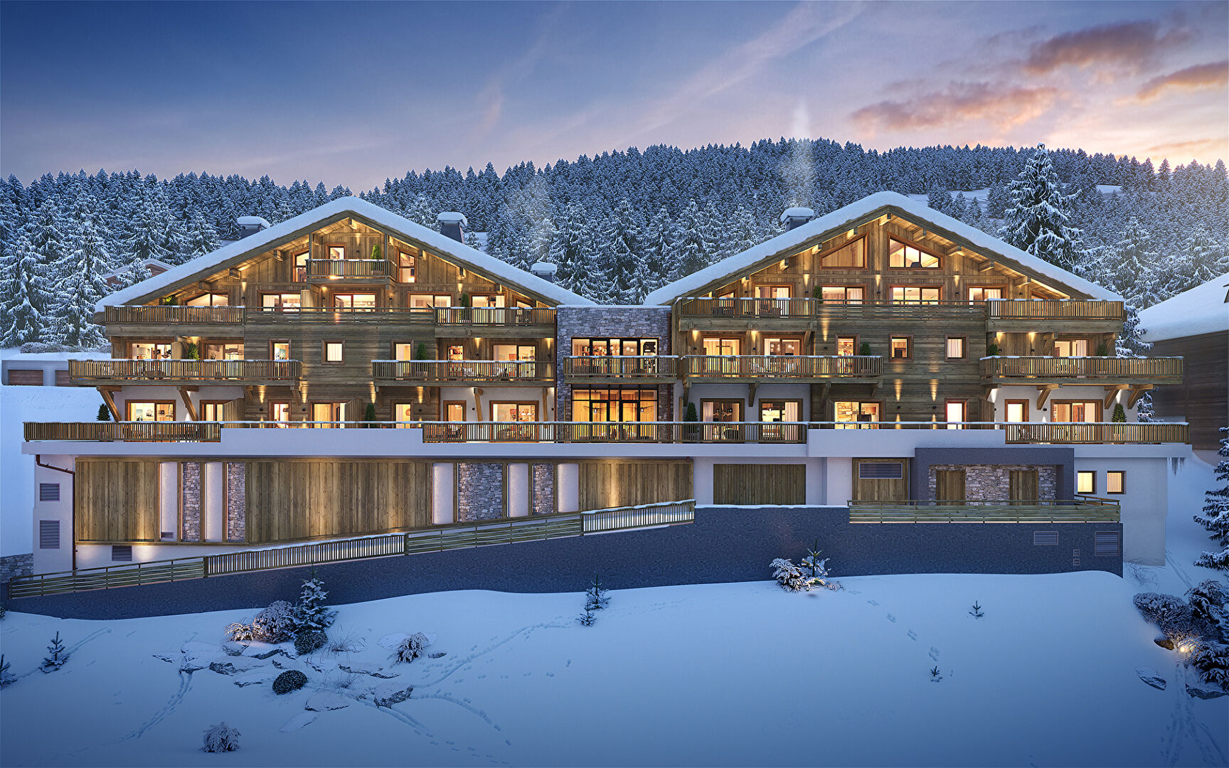 Photo Appartement neuf type 3 pièces + Cabine (3 chambres) LES SAISIES image 4/4