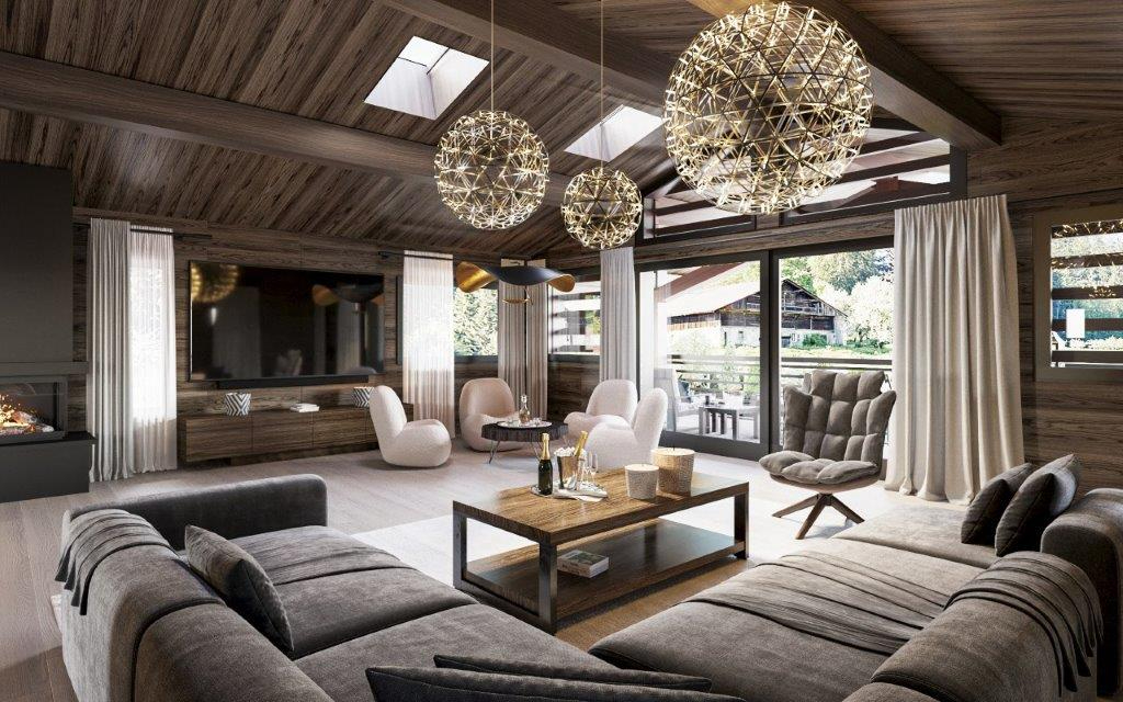 Photo MEGEVE Chalet de 360 m² sur terrain 790 m² en cours de réalisation image 3/6