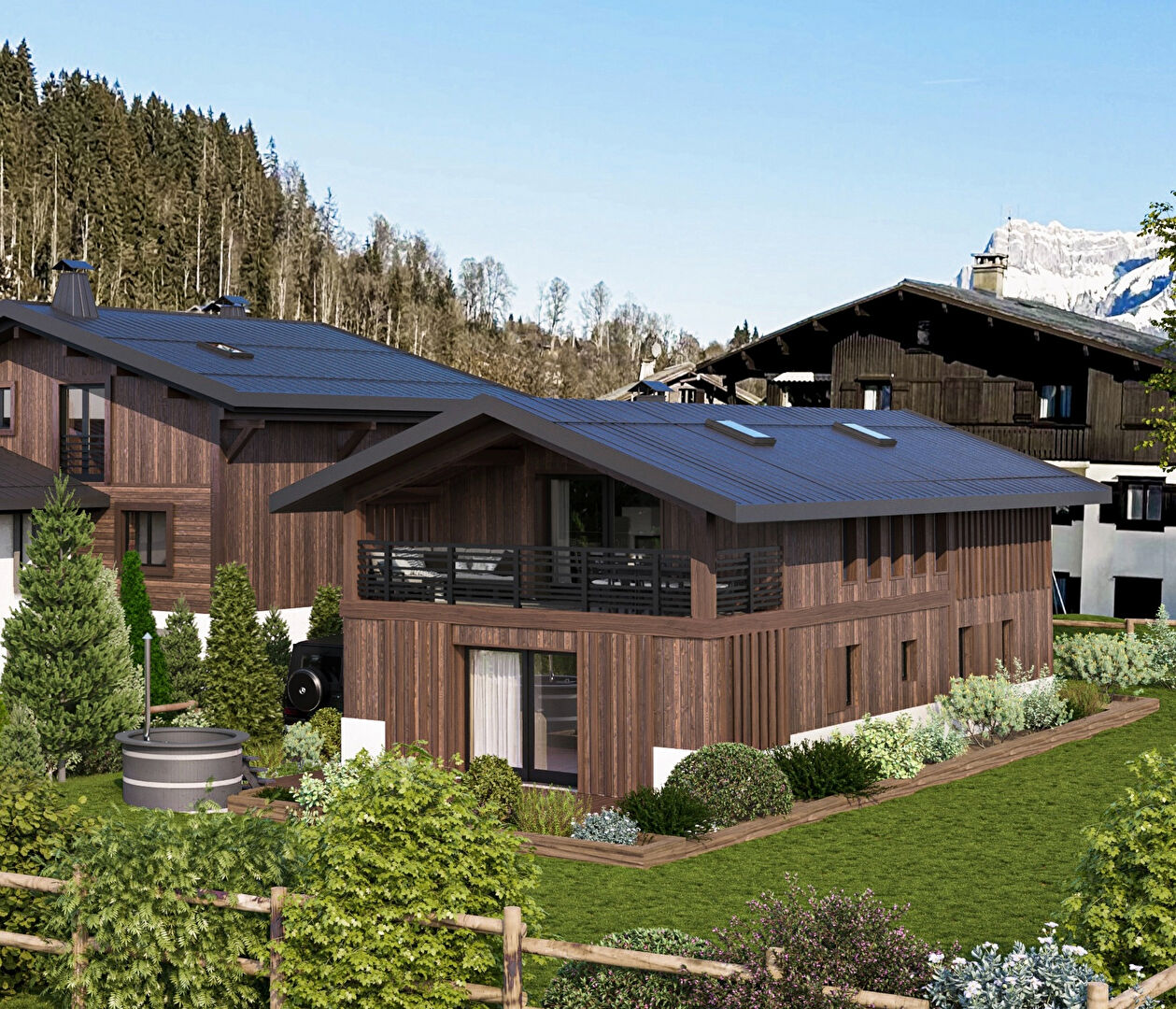 MEGEVE, chalet 180 m² sur terrain 590 m²
