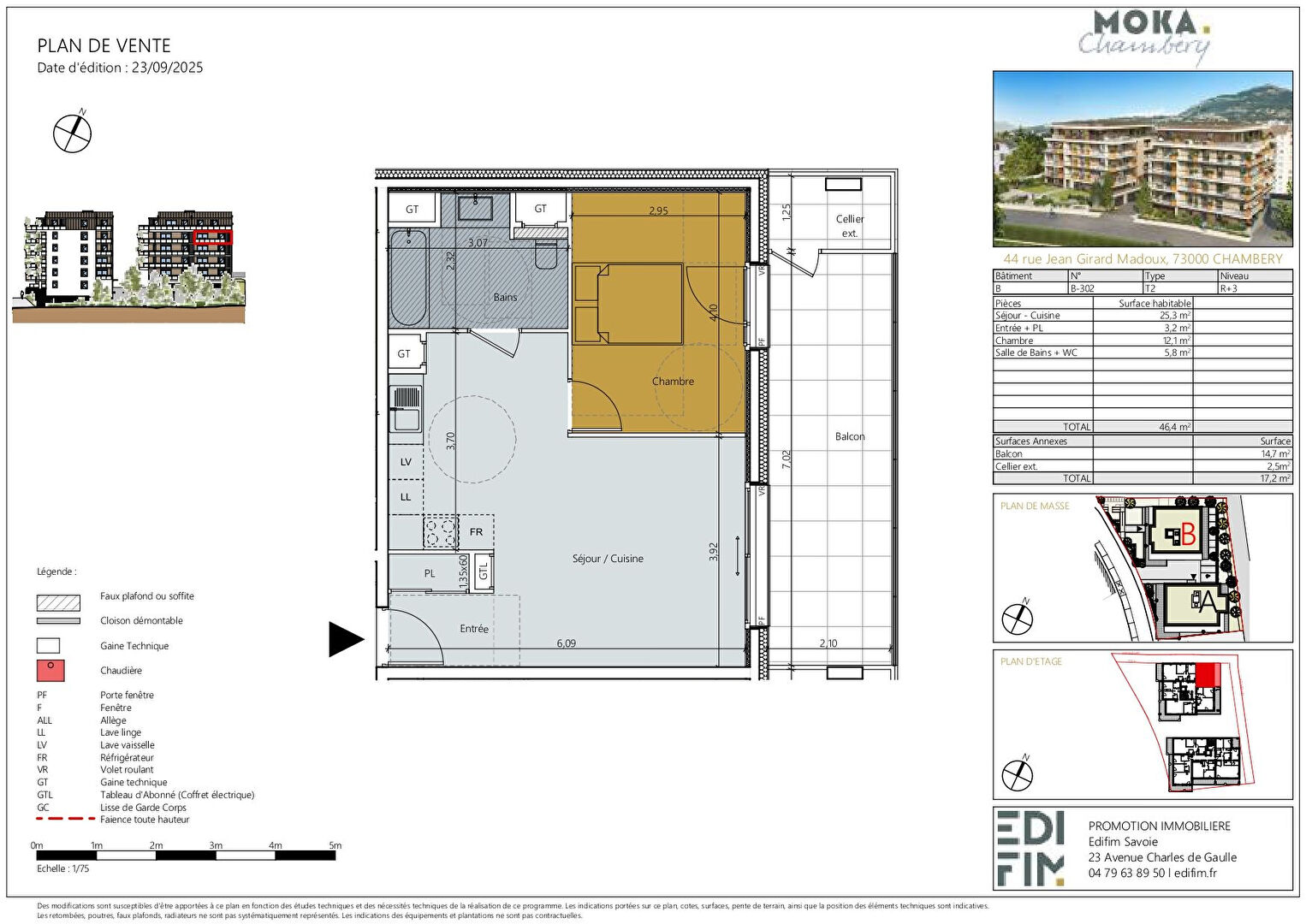 Photo Chambéry MOKA T2 de 46 m² image 2/4