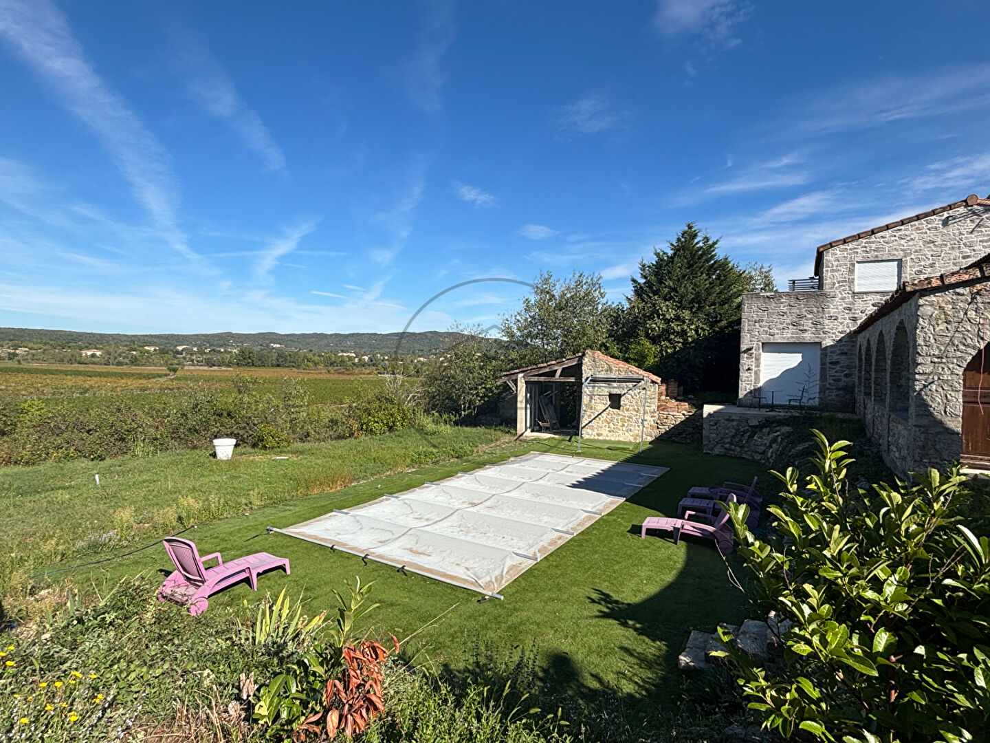 Photo À vendre  Mas de caractère en partie en pierre avec vue panoramique Saint-André-de-Cruzières image 1/6