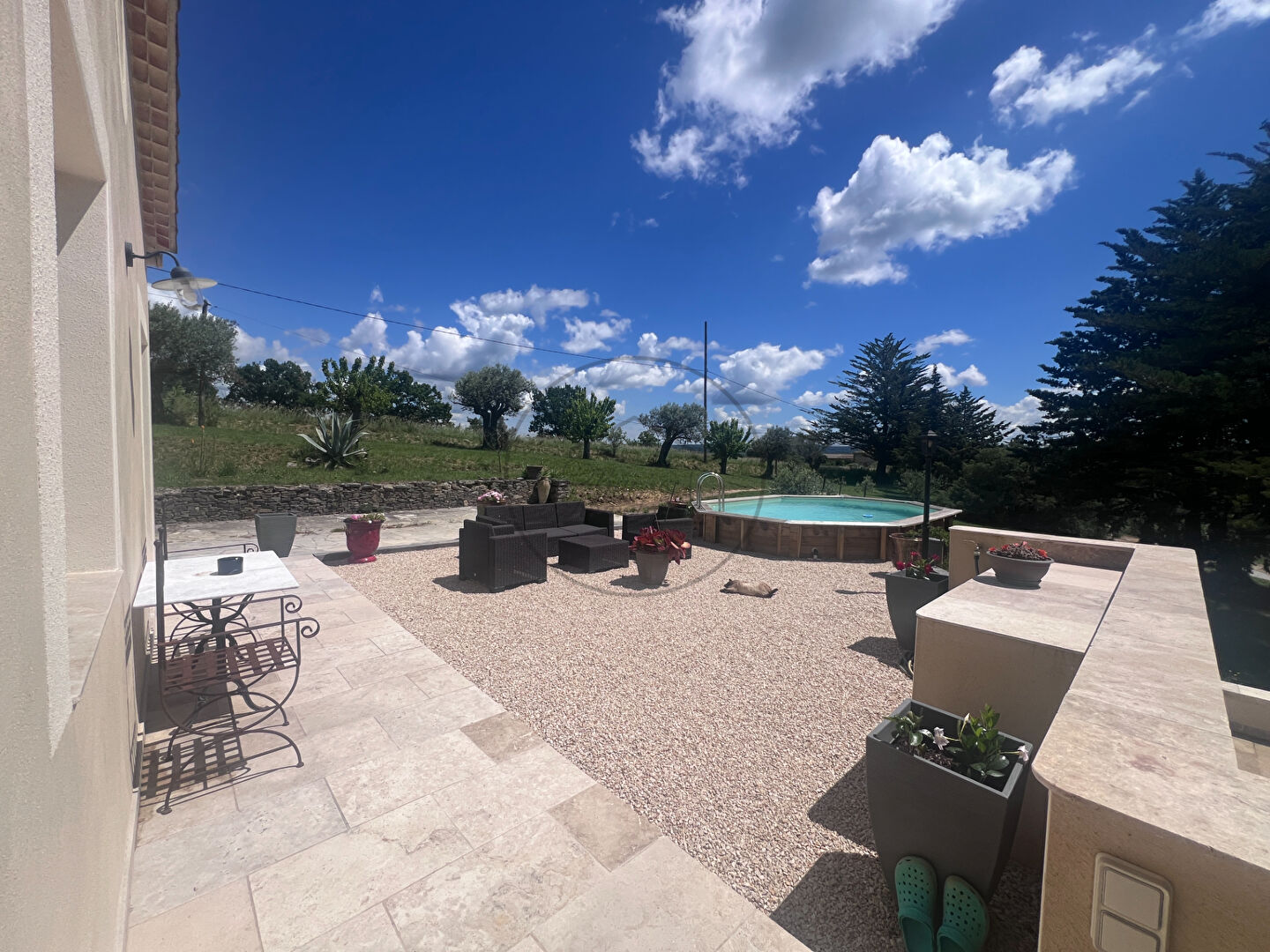 Maison proche Barjac avec superbe vue