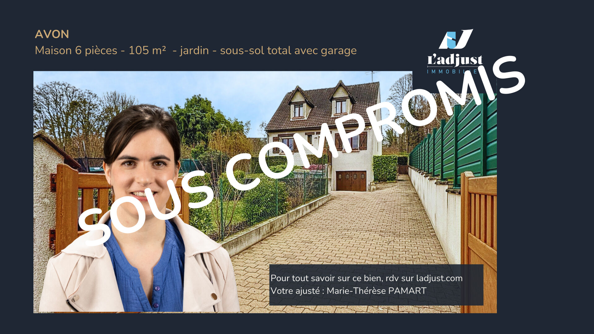 FONTAINEBLEAU - AVON Maison 6 pièces -105 m2 - garage - jardin