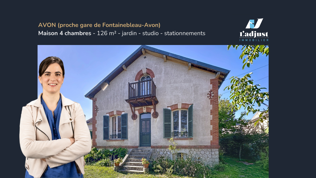 Maison 4 chambres à Avon, jardin arboré, 8 min gare Fontainebleau-Avon