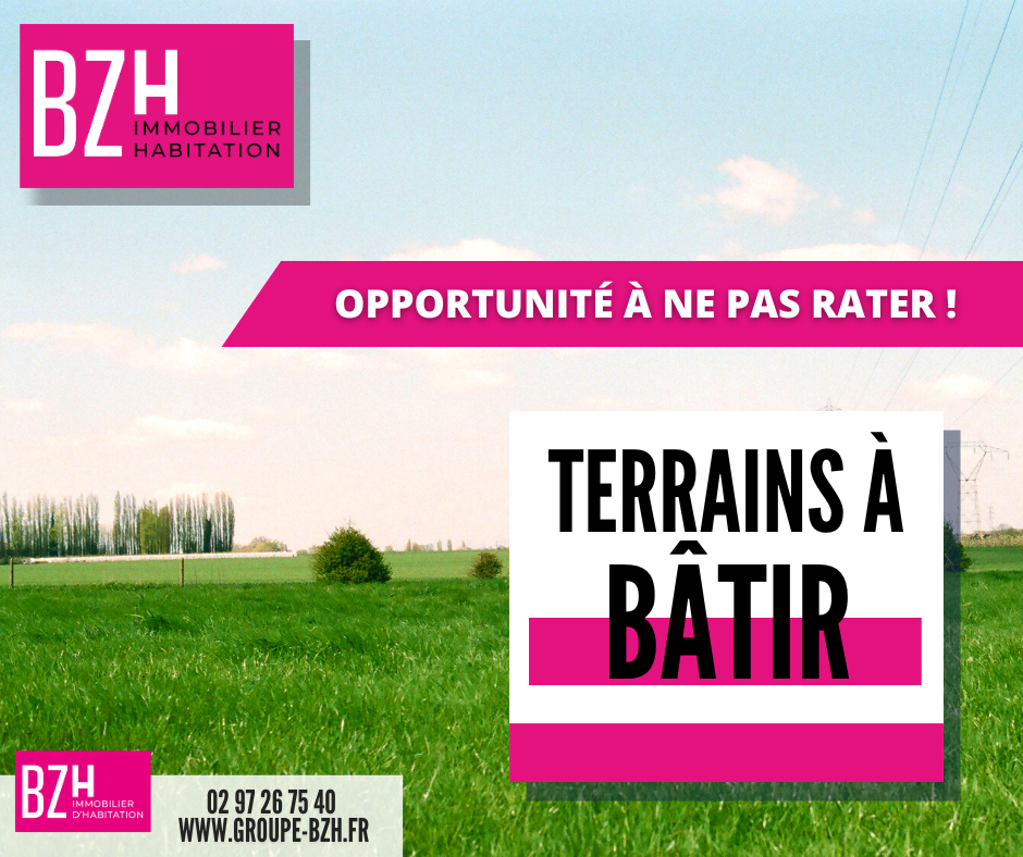 Photo TERRAIN CONSTRUCTIBLE LOCMARIA GRAND CHAMP -  1136 m2 VENDU VIABILISE image 1/1