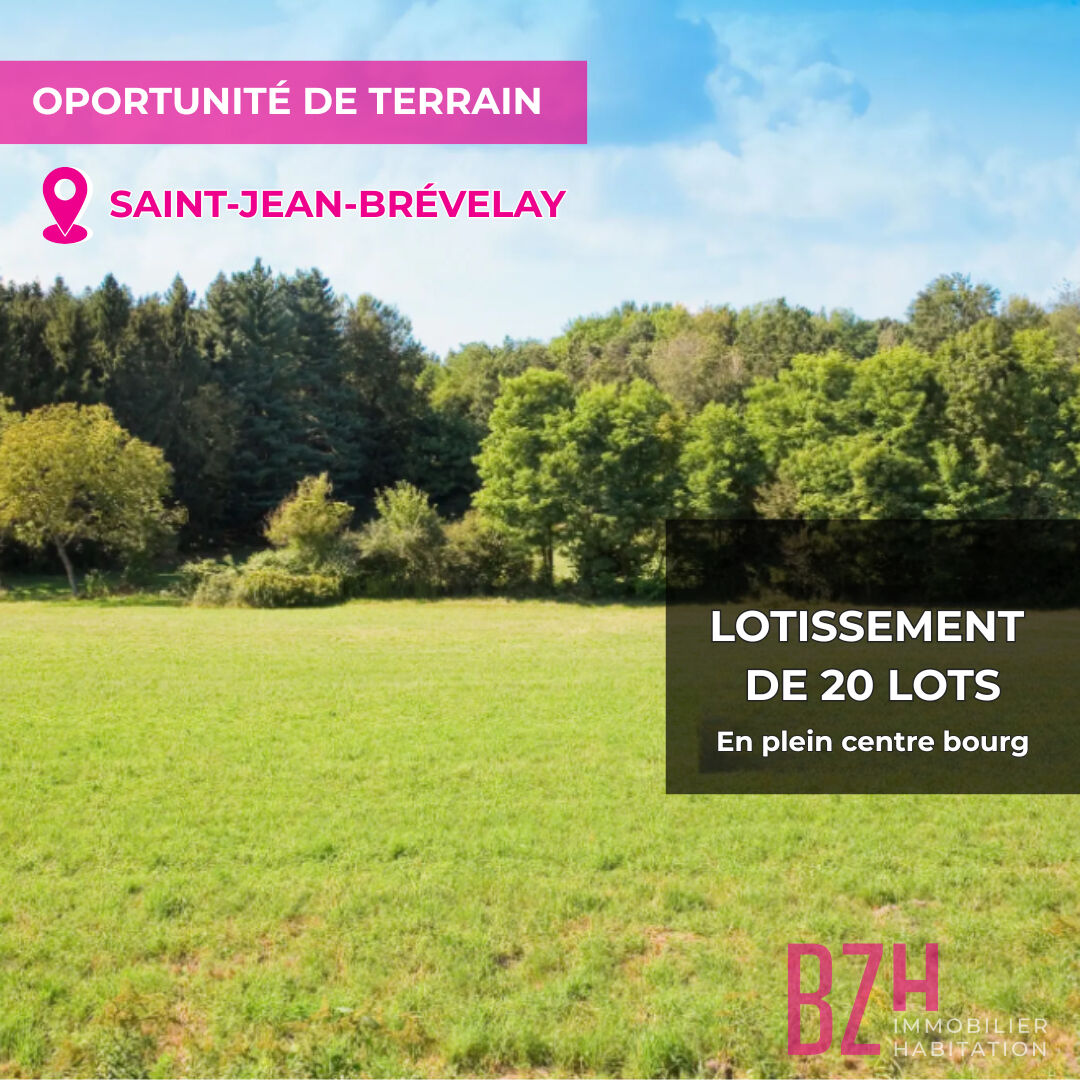 Lotissement de 20 lots Bourg de st jean brevelay  - libre de constructeur