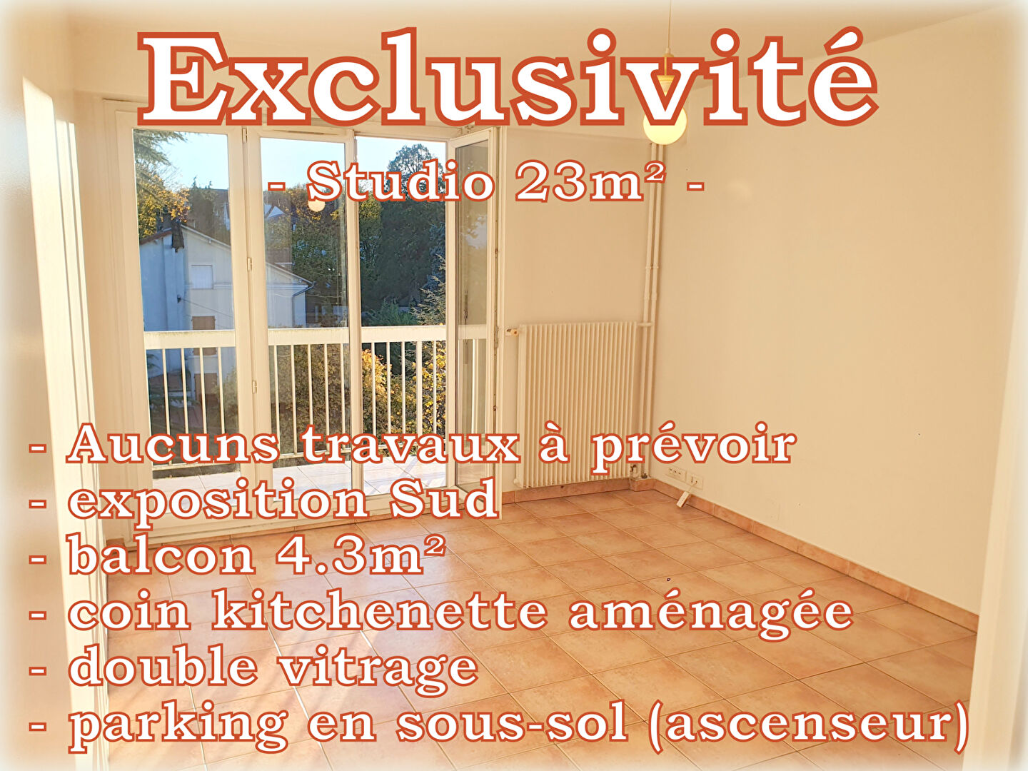 Appartement Le Raincy 1 pièce(s) 23.3 m2