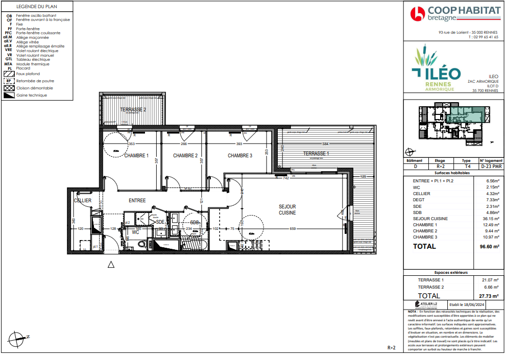 Photo Appartement 4 pièces 97 m2 - PRAIRIES SAINT MARTIN image 6/6