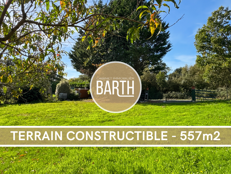 A VENDRE - TERRAIN CONSTRUCTIBLE - 557m2 - SAINT-THURIAL