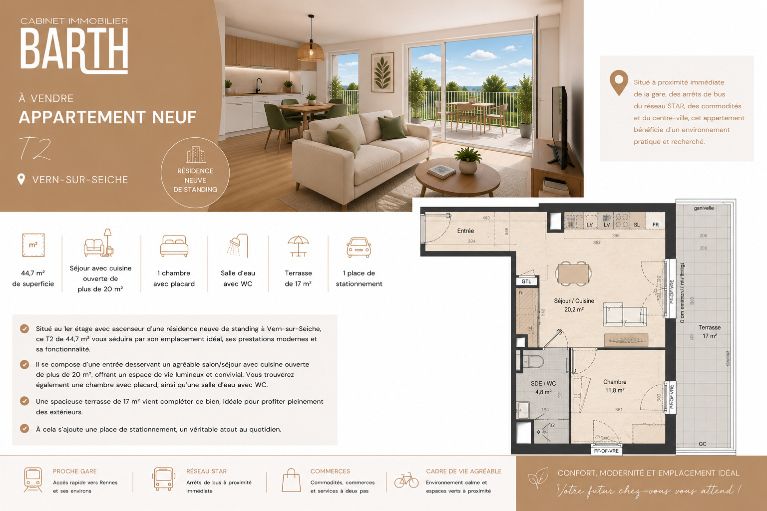 Agence immobilière de CABINET BARTH IMMOBILIER Vern-sur-Seiche