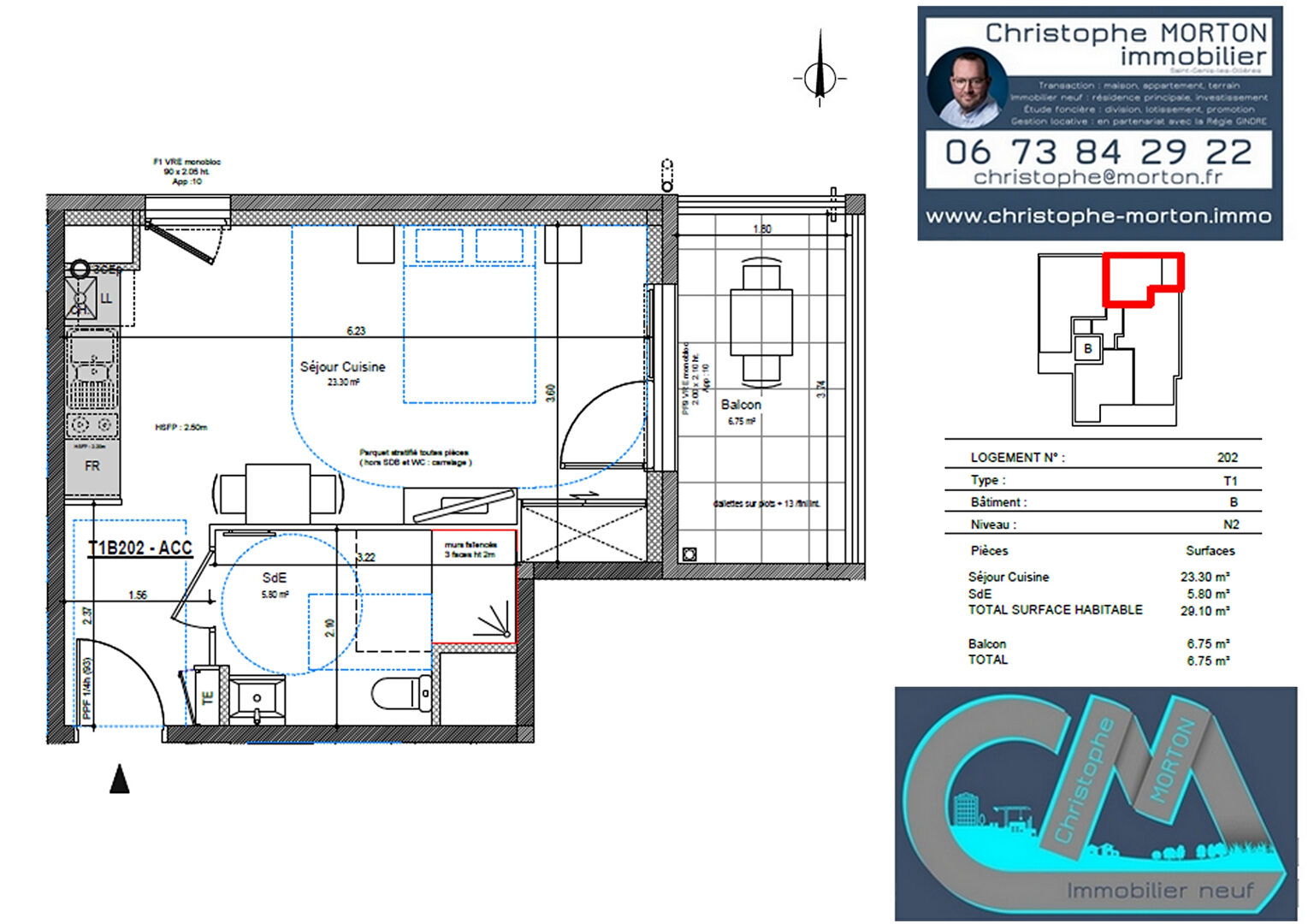 À VENDRE - idéal 1er achat - Studio - 29,1m² - 69290 Craponne
