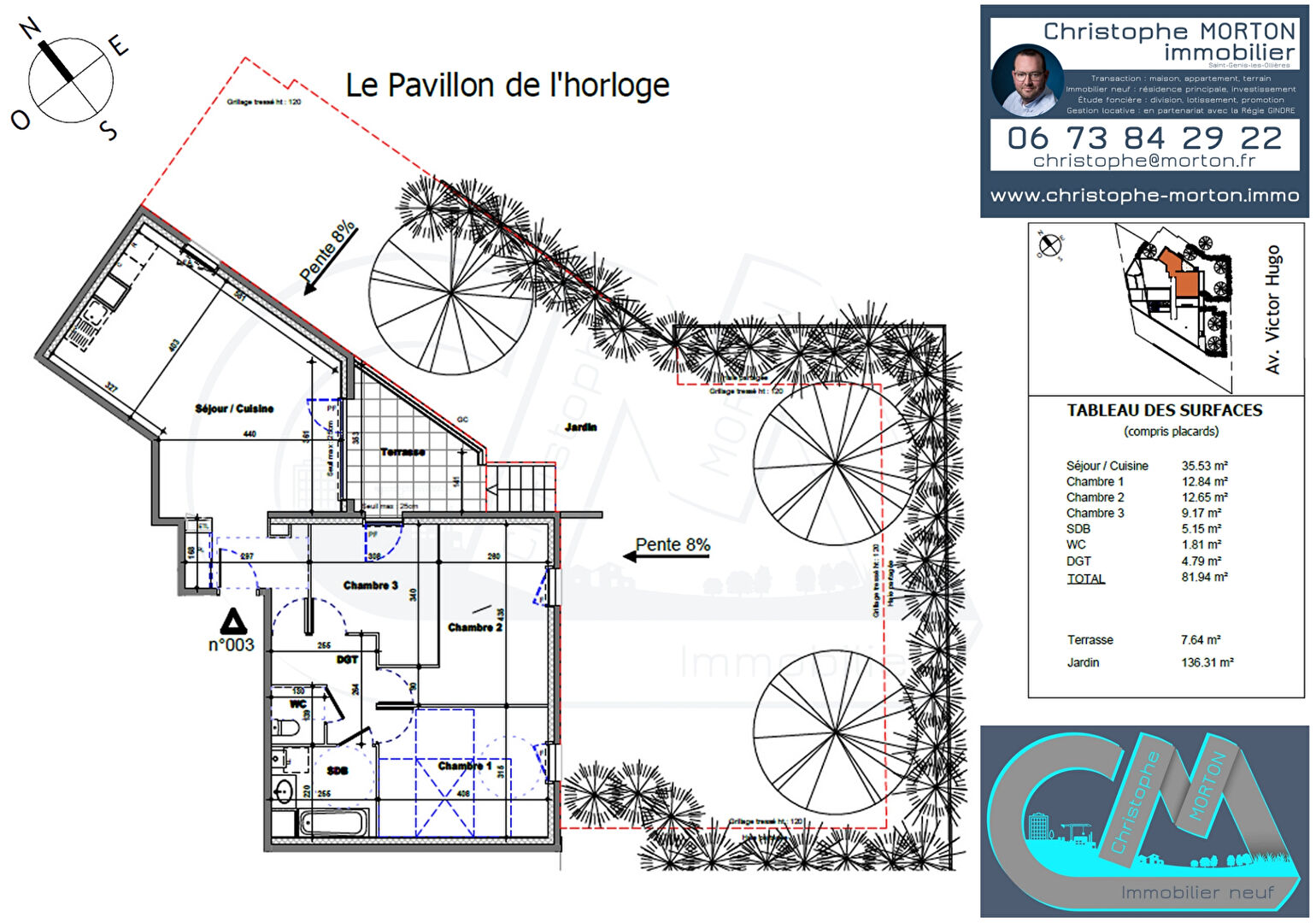À VENDRE - appartement idéal passage d'une maison à un appartement - T4 - 81,94m² - 69160 Tassin-la-Demi-Lune
