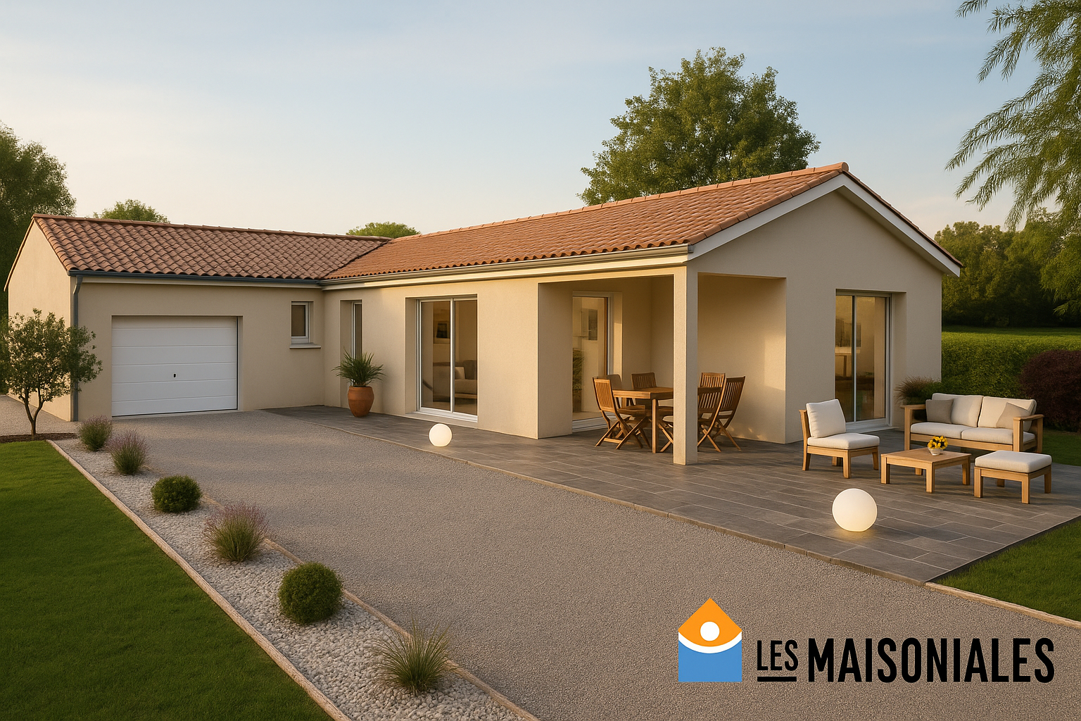 BAINS  Terrain + maison (Parcelle de 1500 m²) REF 672