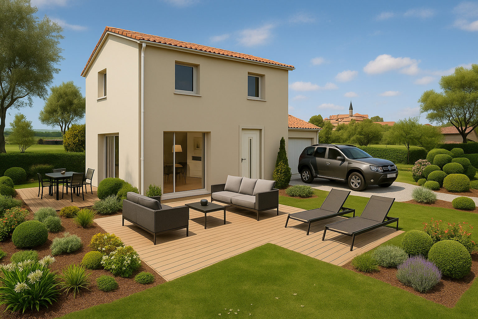 Terrain + maison (Parcelle de ) REF  678