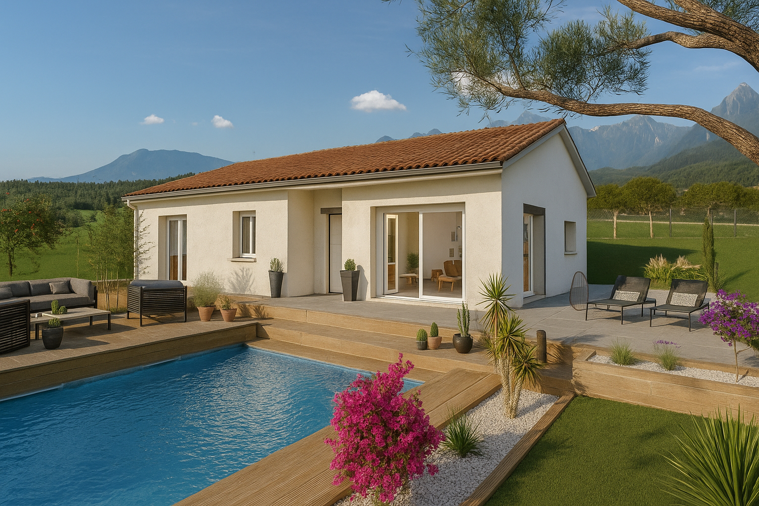 Terrain + maison (Parcelle de 811 m²) : REF 689