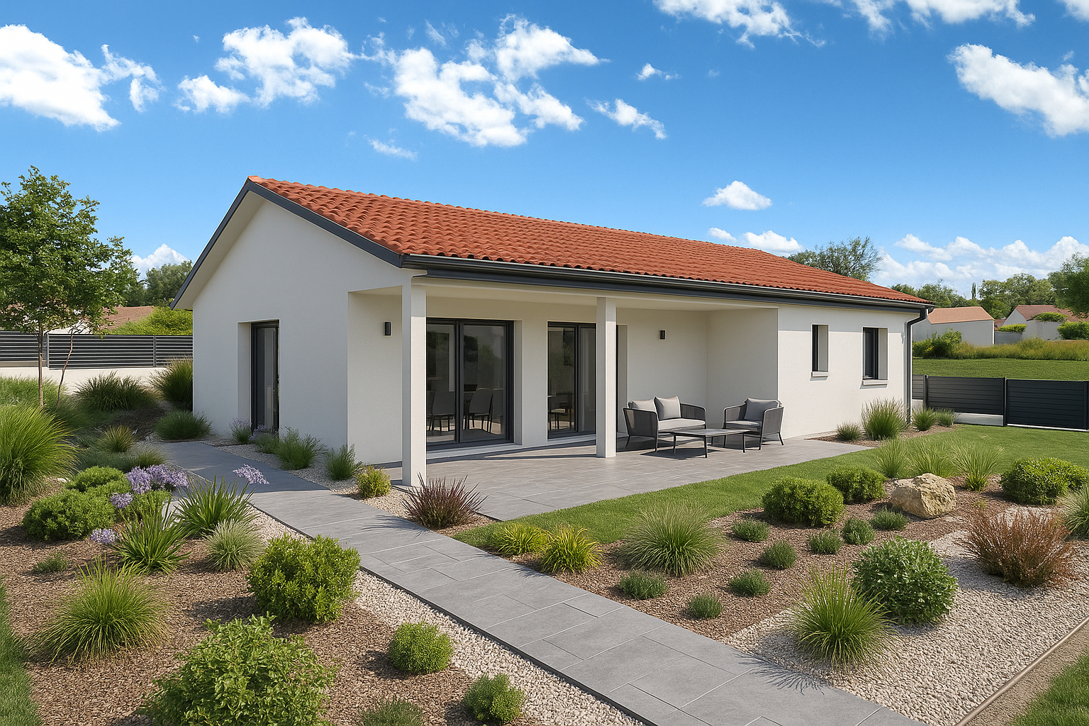 MAISON + TERRAIN (Parcelle de terrain de 807 m²) REF : 699