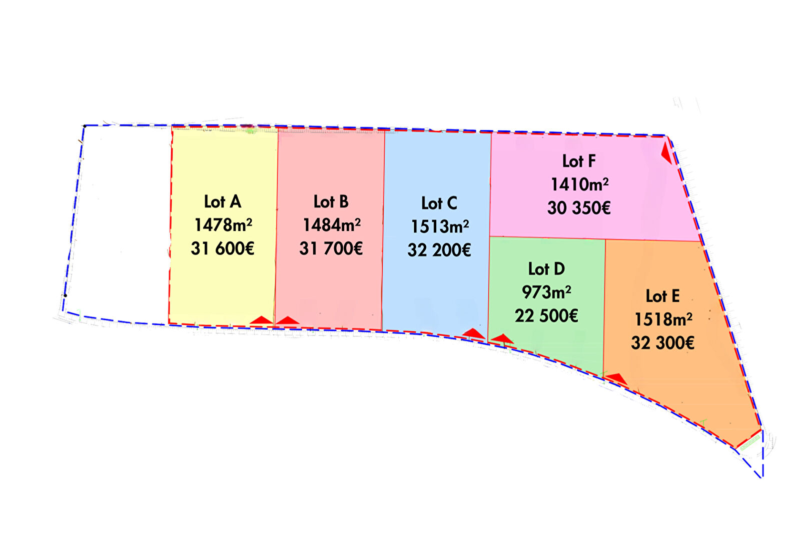 Photo Terrain Hagetmau 1410 m2 image 2/5