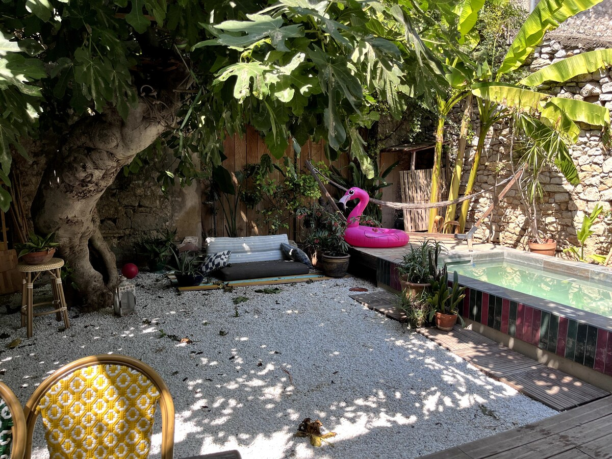 Photo Villeneuve-lès-maguelone centre au calme charmante maison T4 103 m2 avec jardin et stationnement image 1/6