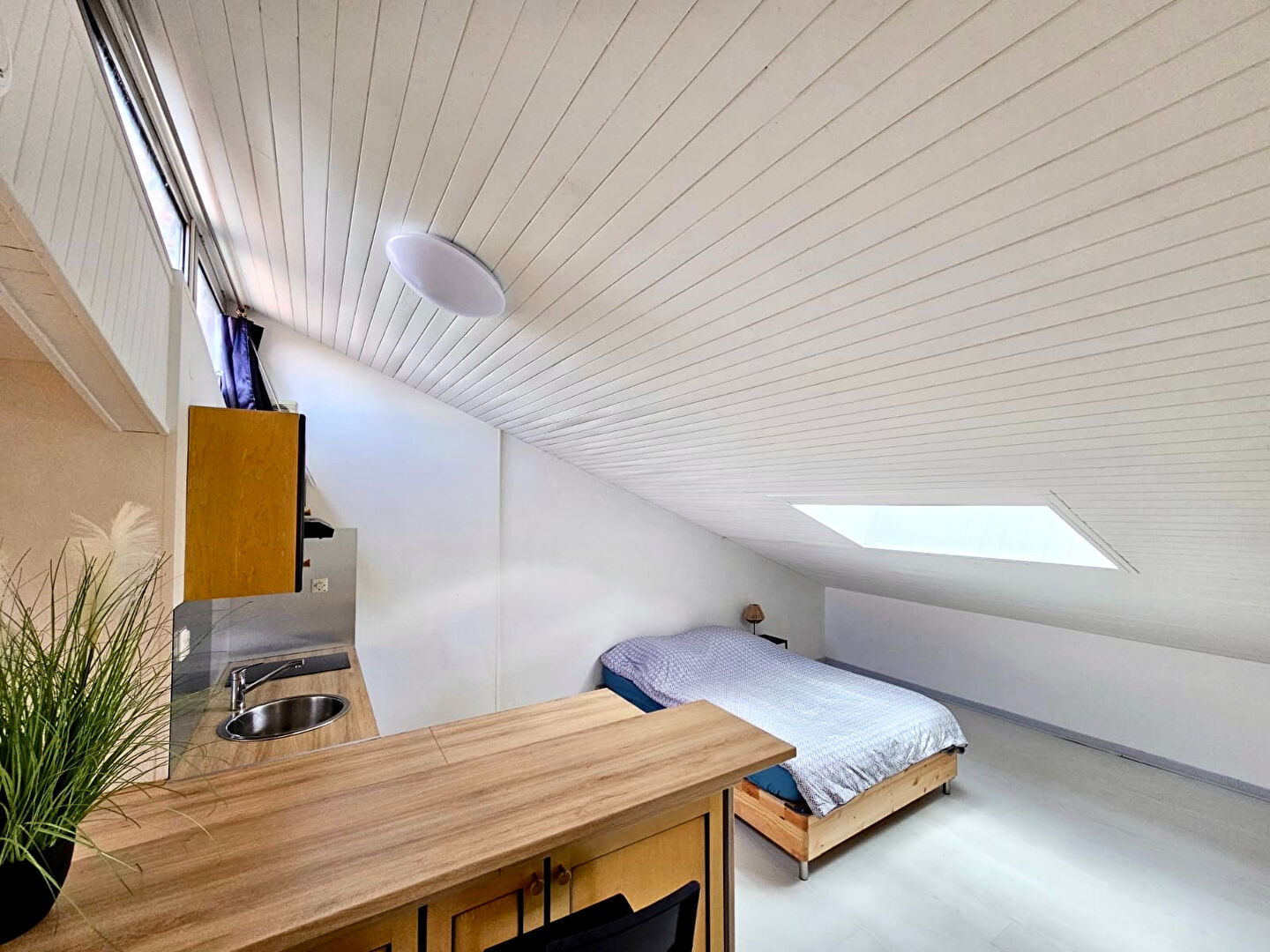 Photo Studio  rénové  en dernier étage aux Carmes de 27m2 au sol. image 2/6