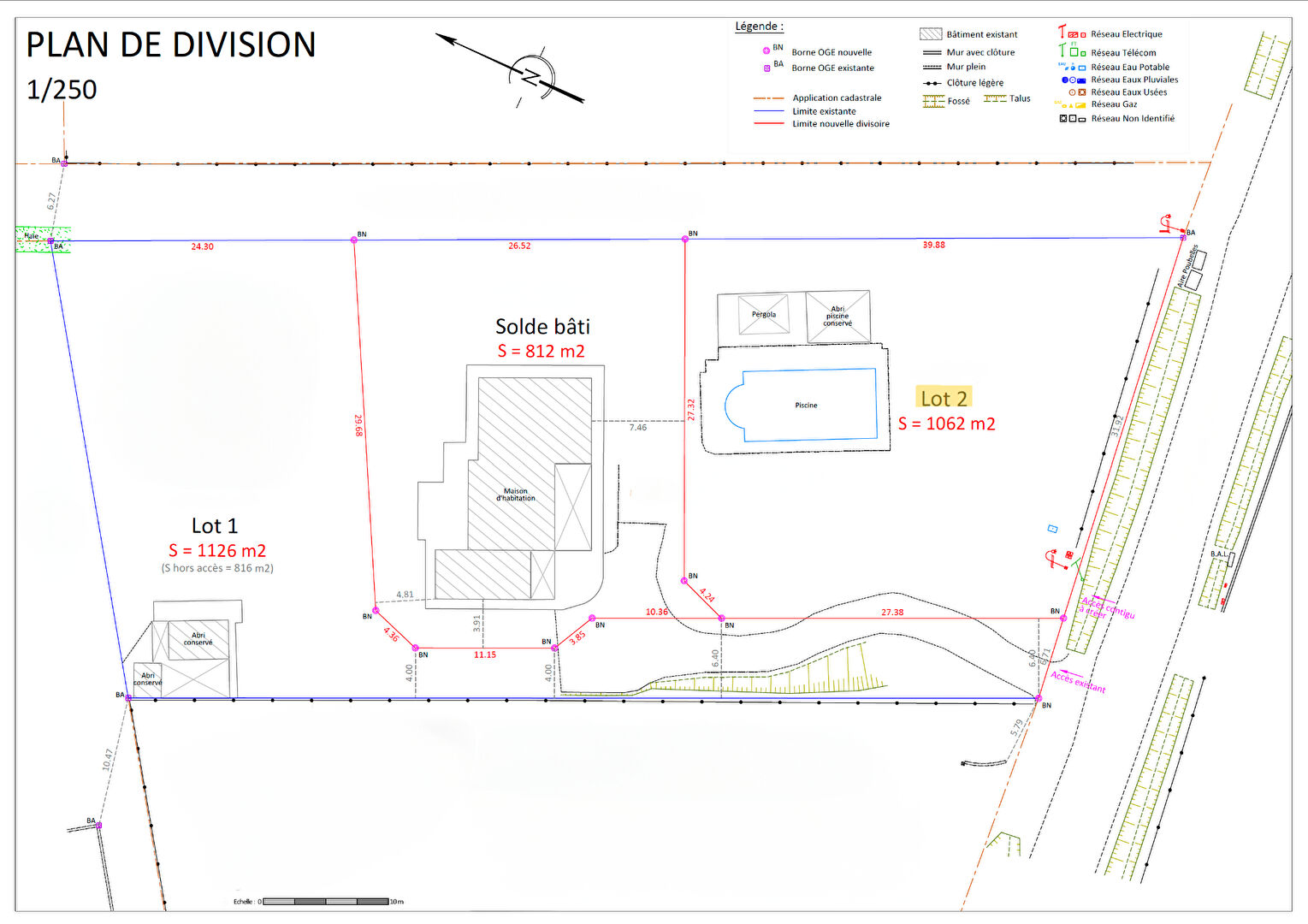 Photo Terrain constructible de 1062m² avec piscine à Daux ! image 2/2