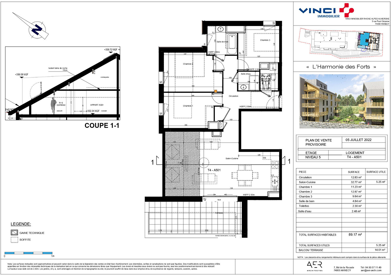 Photo Harmonie des Forts RUMILLY T4 image 2/2