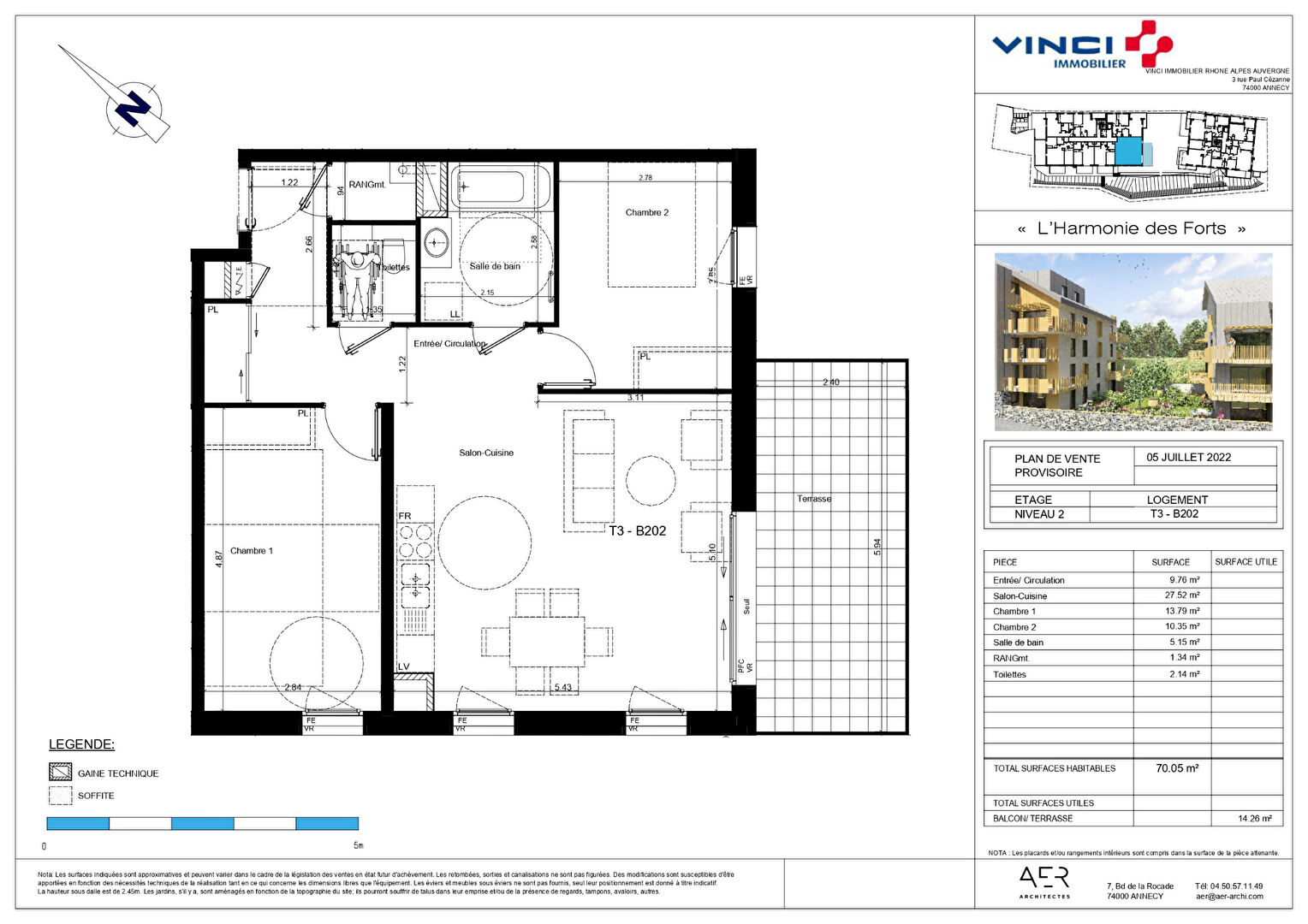 Photo Harmonie des Forts RUMILLY T3 image 2/2
