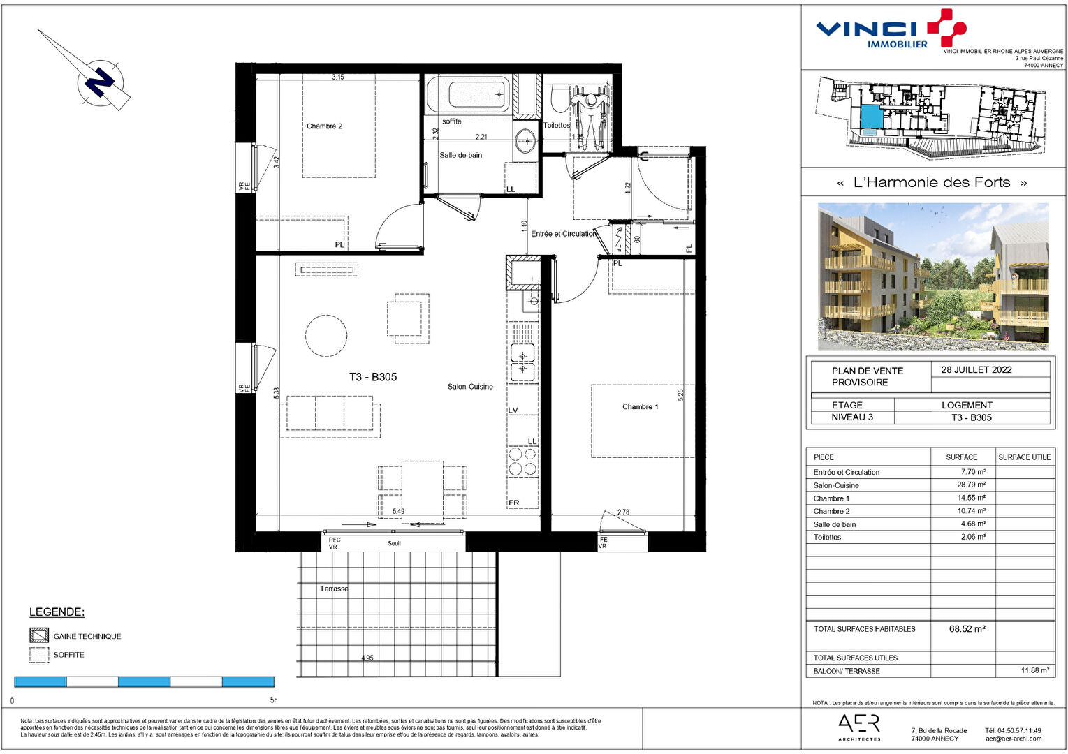 Photo Harmonie des Forts RUMILLY T3 image 2/2