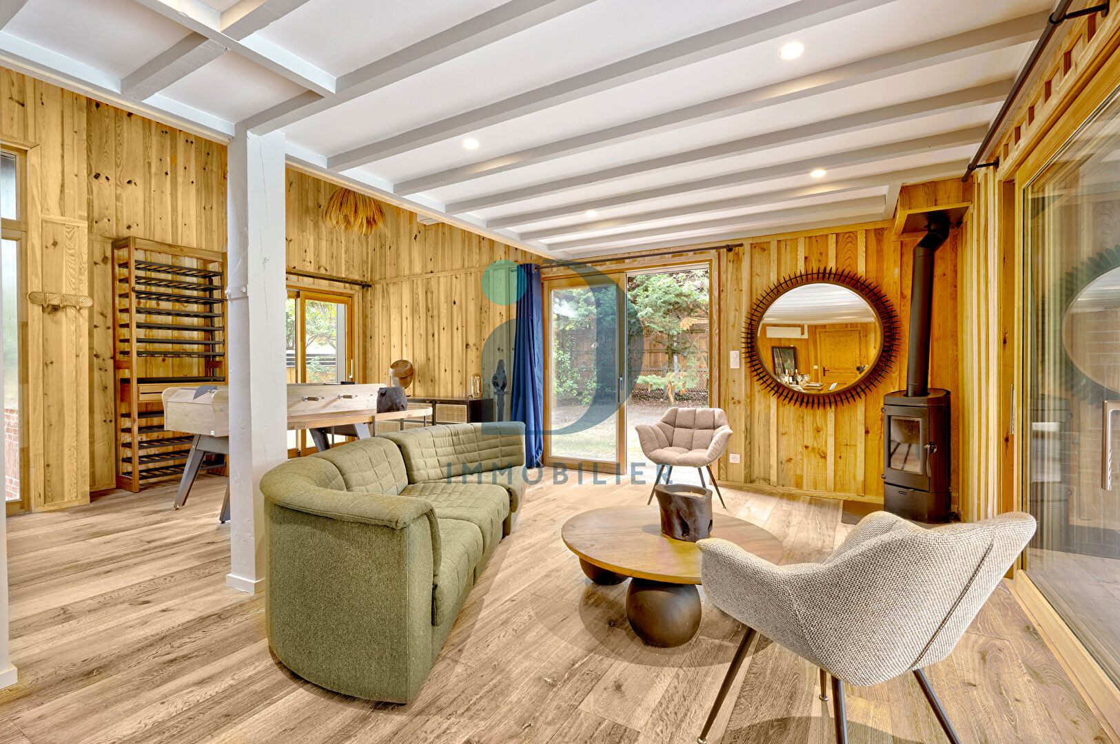 CAP FERRET GRAND PICQUEY ELELGANTE VILLA  190 m2 (Girolle) entièrement rénovée sur parcelle d'envrion 1112 m2, piscine, jardin paysagé et arboré, stationnements, GRAND PIQUEY CAP FERRET