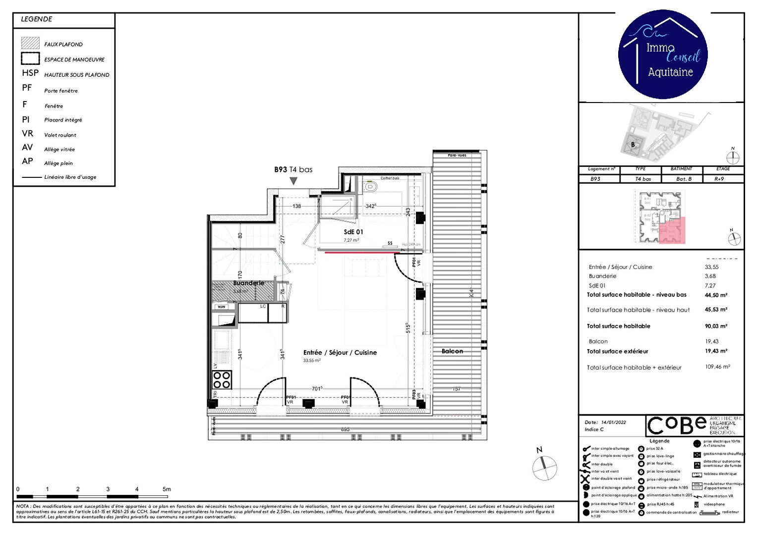 Photo T4 NEUF en VEFA duplex 4 pièces 90.03 m2 avec balcon, parking privatif et cave image 2/3