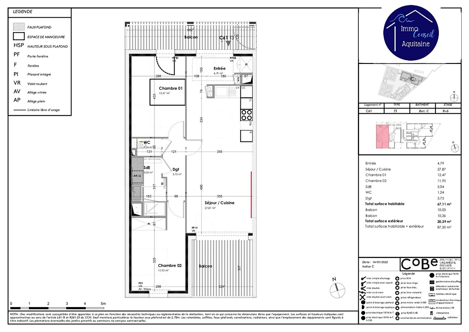 Photo A VENDRE T3 NEUF en VEFA appartement 3 pièces 67.11 m2 avec balcon et parking privatif image 2/2
