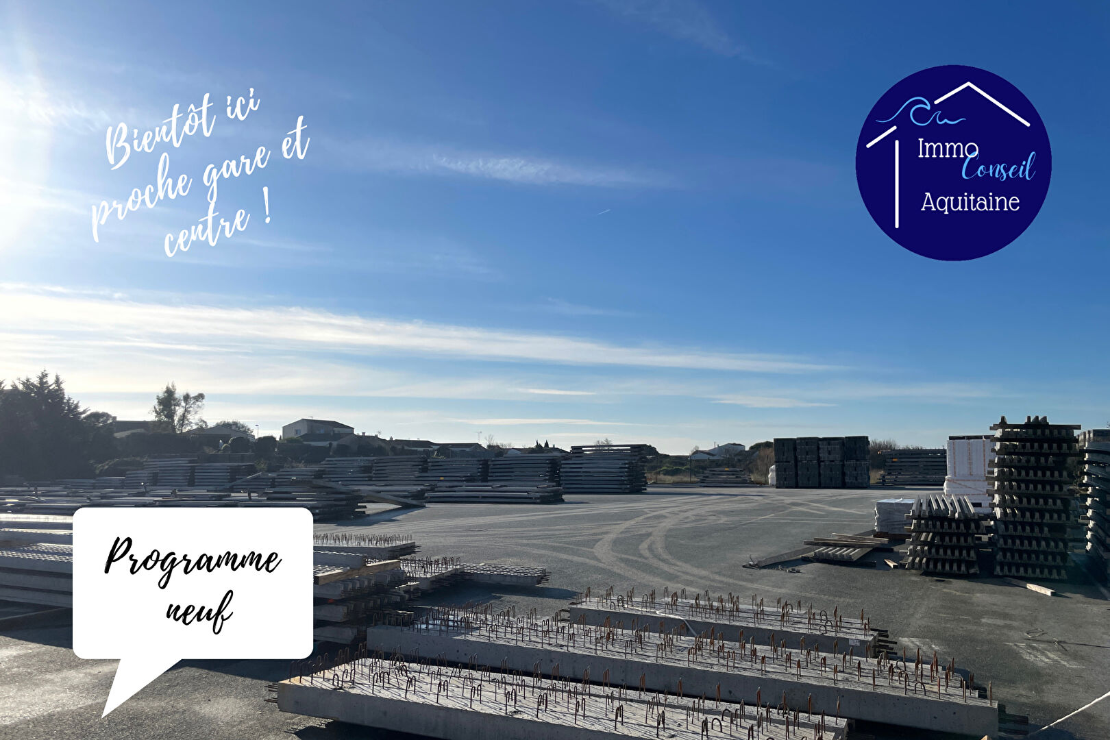 Achat appartement neuf proche La Rochelle - T2 44.70 m2 avec balcon et 2 parkings privatifs