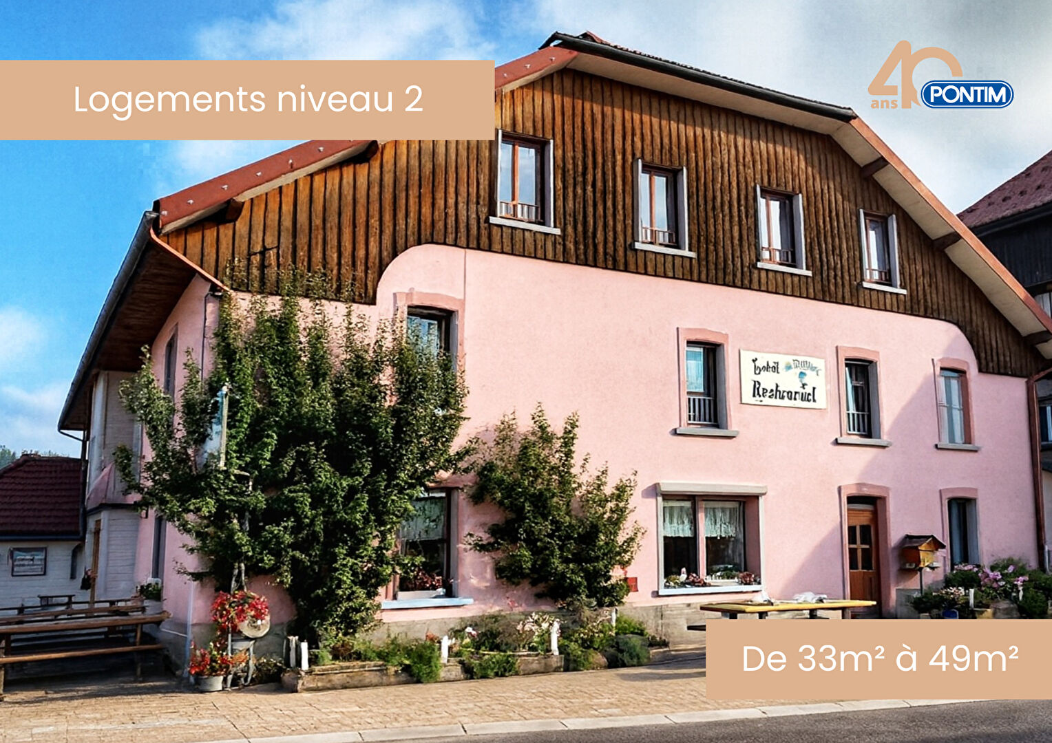 Appartement Rochejean 2 pièce(s) 46 m2