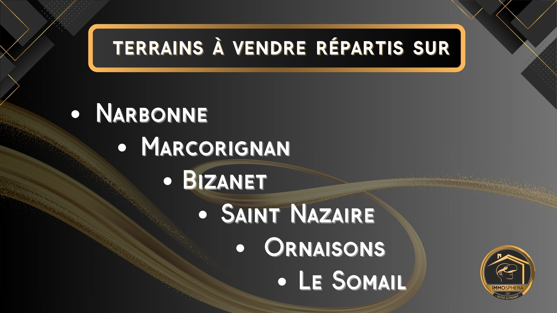 Terrains constructibles sur Narbonne, Marcorignan, Bizanet, Saint-Nazaire, Ornaison