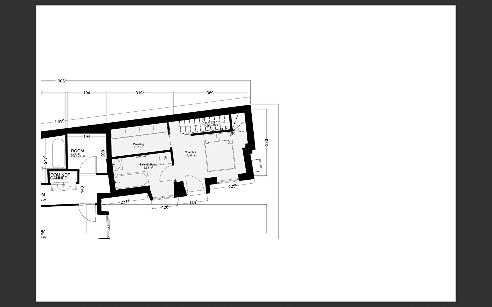 Photo T2 dans maisonnette avec jardin en duplex à st Ferjeux image 4/6
