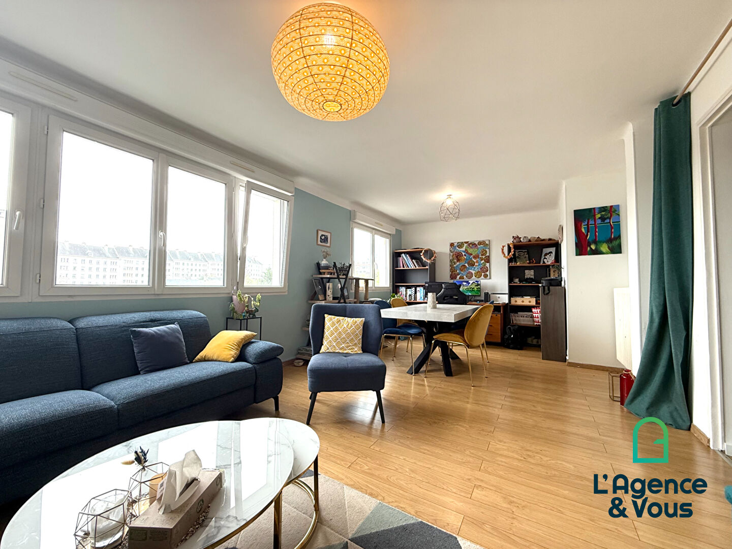 Appartement à lorient Rouho - 3 chambres - dernière étage - garage.