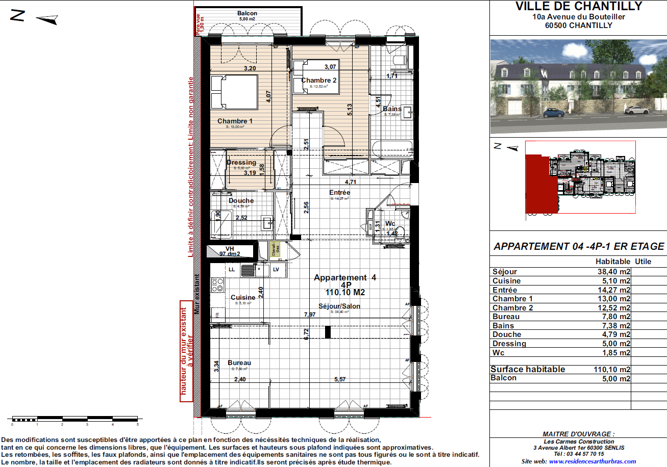 Photo Appartement  4 pièce(s) image 2/6