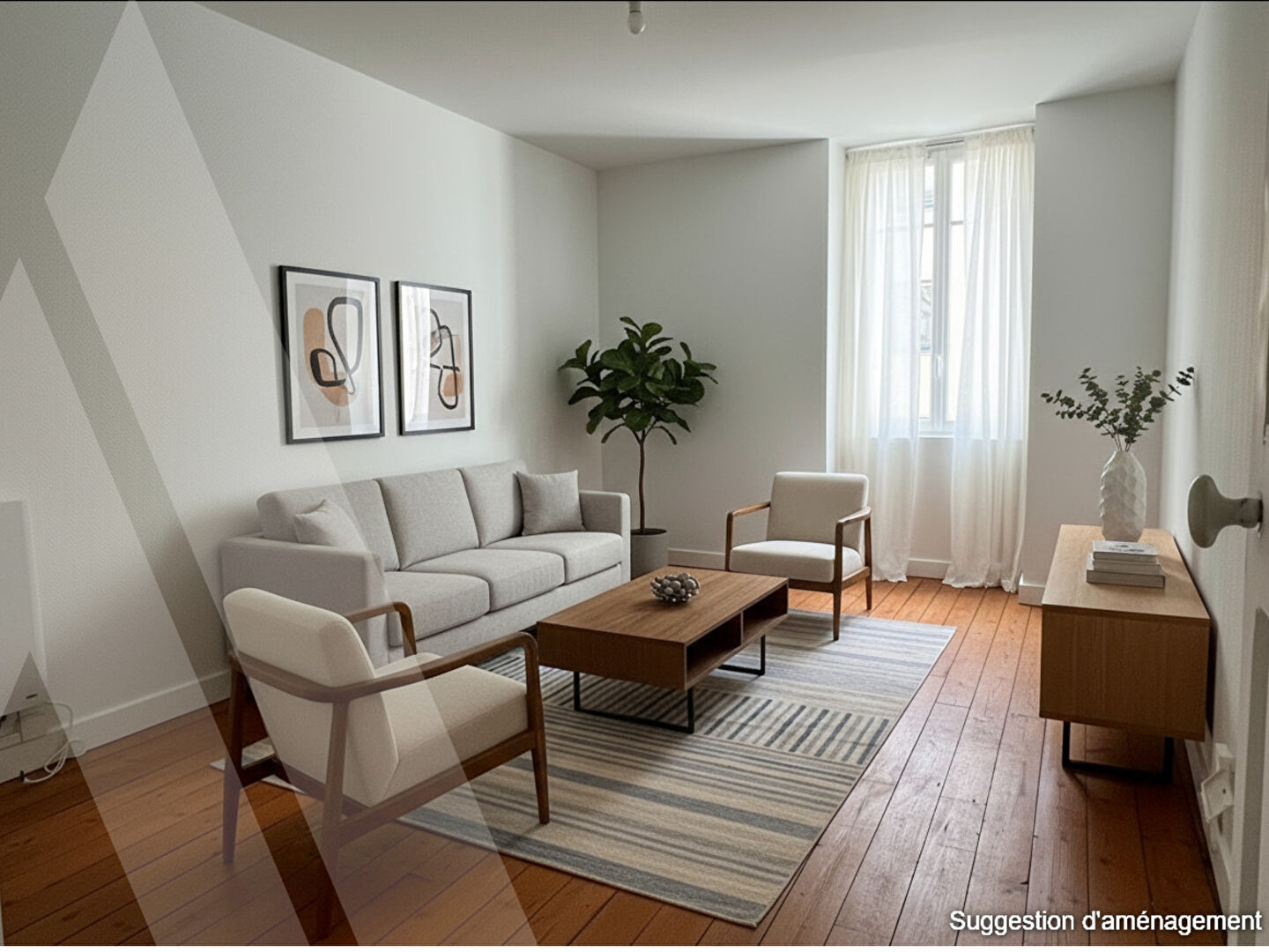 Appartement Nantes 3 pièce(s) 50.51 m2