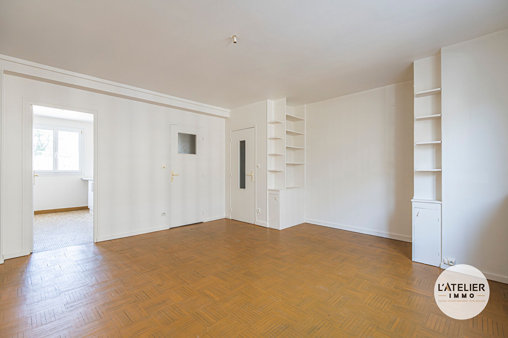 T2 traversant - Balcon, garage et cave - Reims